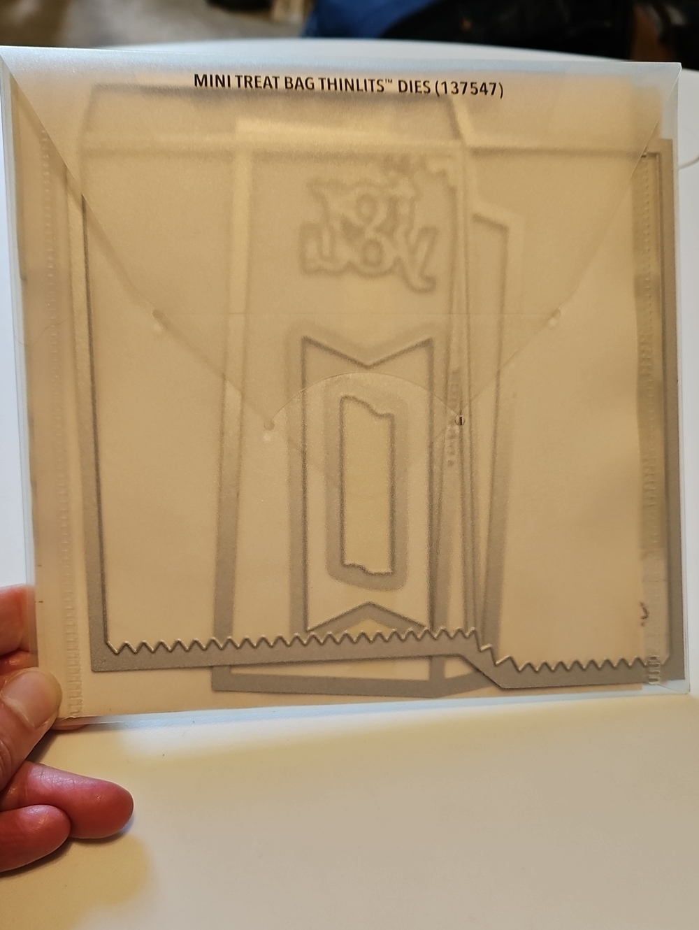 Stampin' Up! Mini Treat Bag Thinlits Dies in Cream and Silver